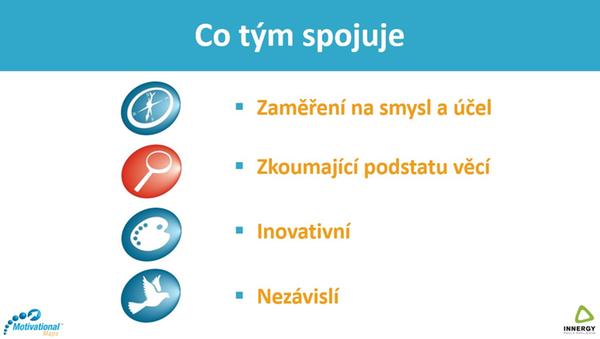 Společné motivátory týmu top manažerů farmaceutické společnosti